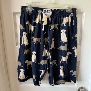 Lazy One Navy Dog Pattern Lounge Shorts
